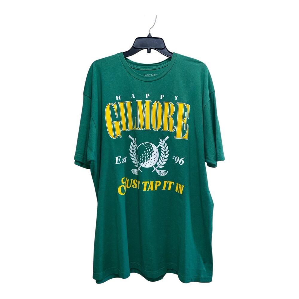 HAPPY GILMORE x "JUST TAP IT IN" Green ADAM SANDLER MOVIE T-SHIRT Golf Men's 2XL